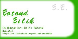 botond bilik business card